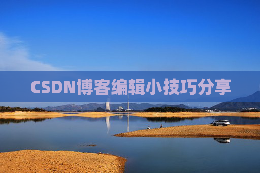 CSDN博客编辑小技巧分享